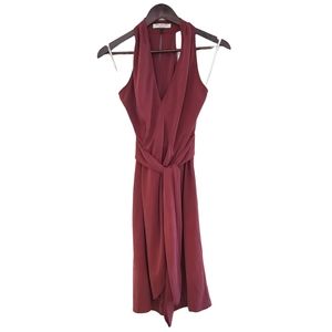 COPY - Halston Heritage Sleeveless Midi Dress Tie Waist Size Medium